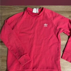 Adidas Women's Vibrant Pink Crewneck Sweater